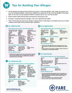 Food Allergy Chart